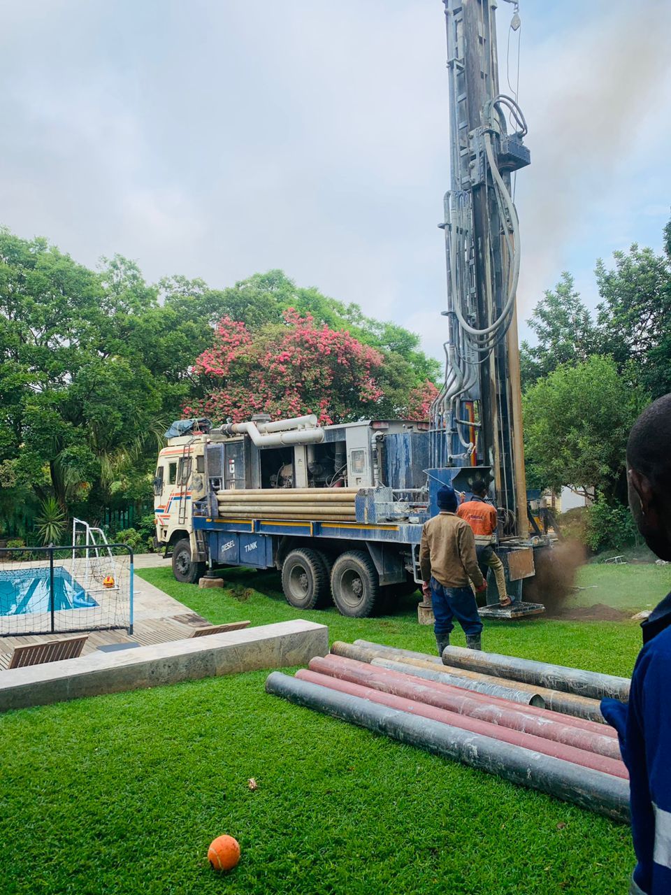 Borehole site works