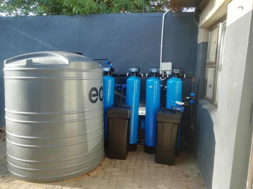 Water tank on property